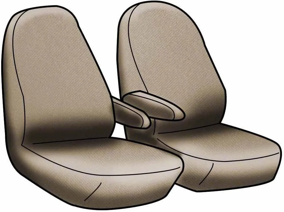 Coverking Custom Fit Front 50/50 Bucket Seat Cover for Select Ford E-Series Models - Neosupreme (Blue with Black sides)
