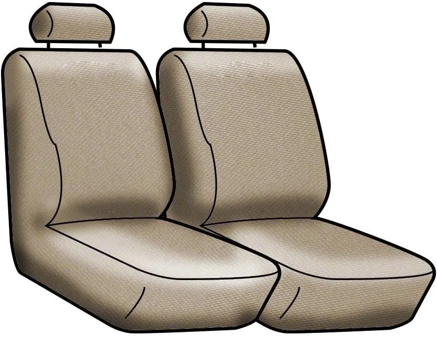 Coverking Custom Fit Front 50/50 Bucket Seat Cover for Select Jeep Wrangler Models - Neosupreme (Navy Blue with Black Sides)