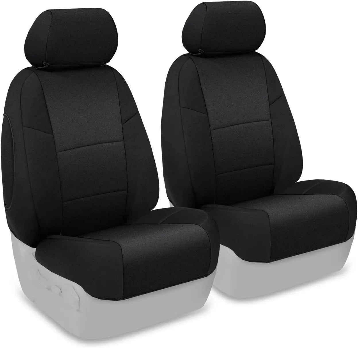 Coverking Front 50/50 Bucket Custom Fit Seat Cover for Select Toyota 4Runner Models - Neosupreme (Black)