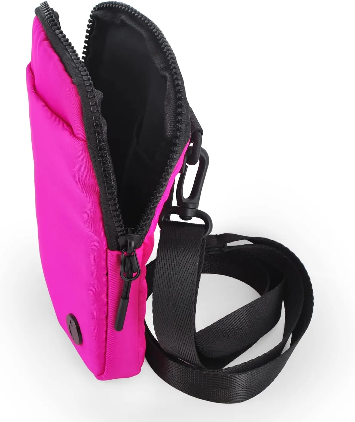 Crossbody Bag for Men & Women, Crossbody Belt Bag for Sports, Travel, Walking, Running, Hiking (Fuchsia, One Size)