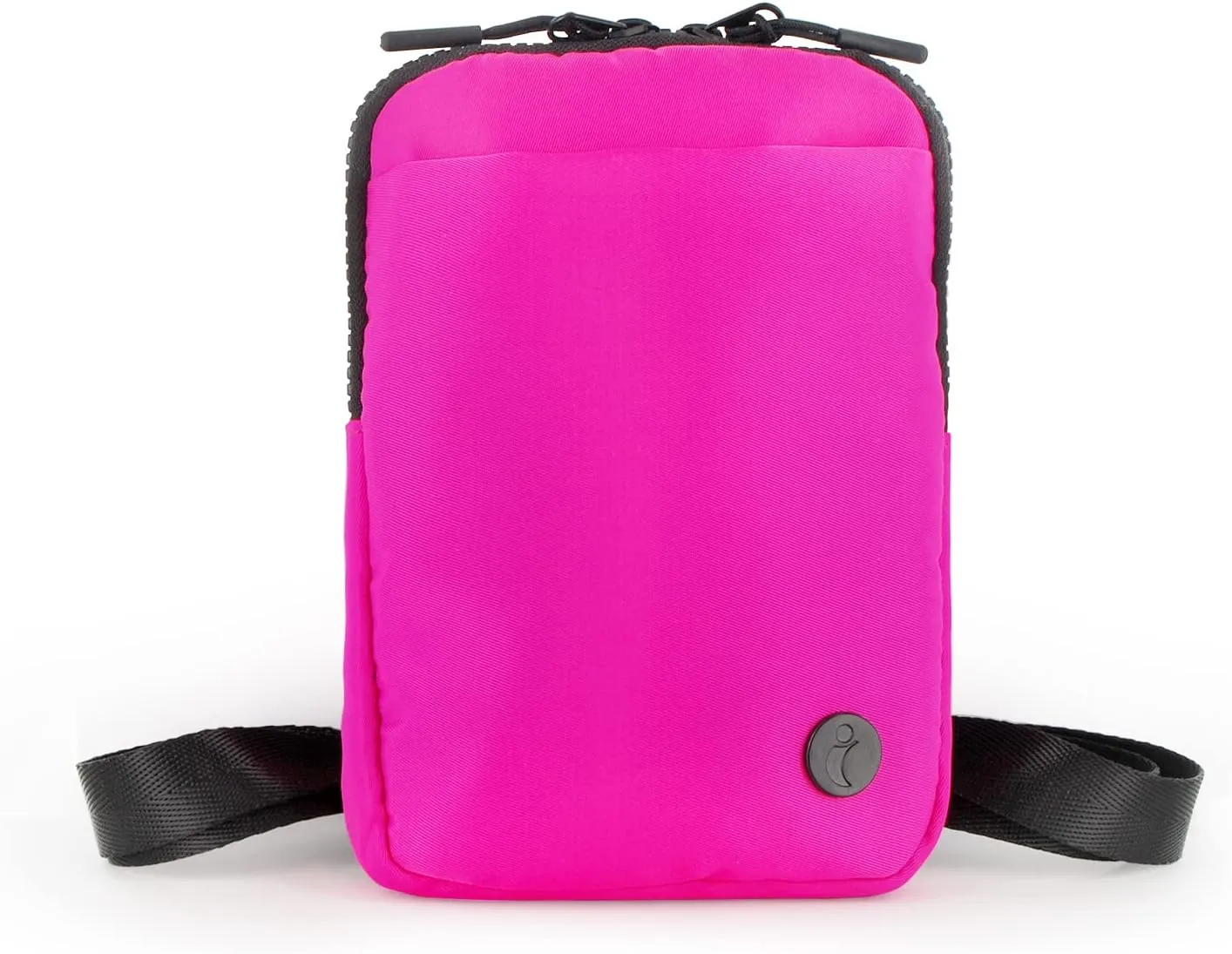 Crossbody Bag for Men & Women, Crossbody Belt Bag for Sports, Travel, Walking, Running, Hiking (Fuchsia, One Size)