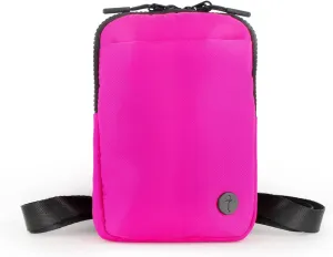 Crossbody Bag for Men & Women, Crossbody Belt Bag for Sports, Travel, Walking, Running, Hiking (Fuchsia, One Size)