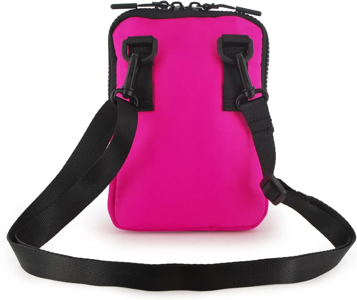 Crossbody Bag for Men & Women, Crossbody Belt Bag for Sports, Travel, Walking, Running, Hiking (Fuchsia, One Size)