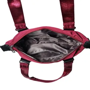 Crossbody Bag for Women Multi-Pocket Nylon Tote Handbag Commuter Shoulder Bag