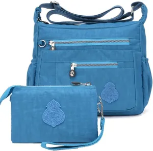 Crossbody Bag for Women Nylon Waterproof Shoulder Handbags Purse Messenger Bag Ladies Travel Bag Pocketbooks