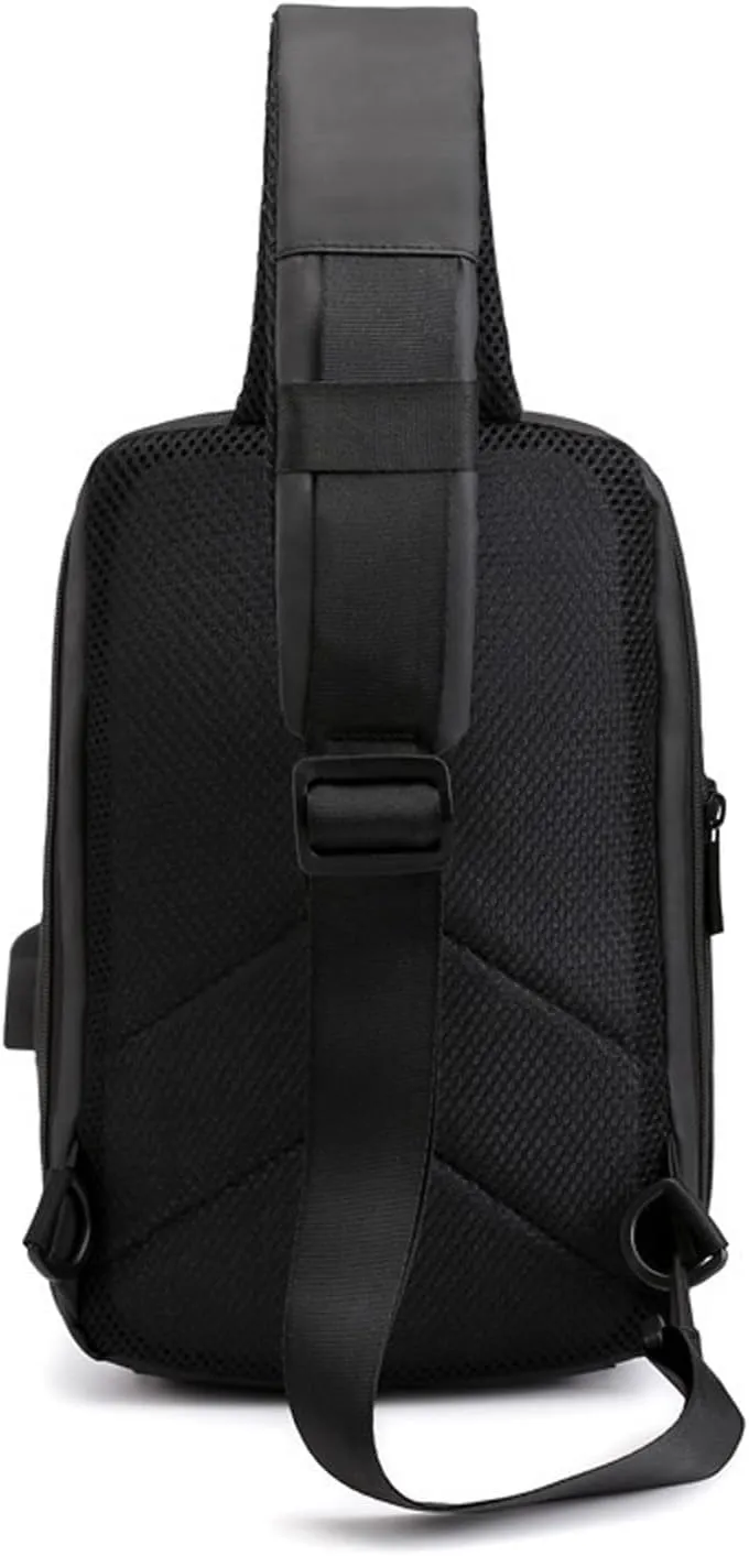 Crossbody Bag Men Reflective Crossbody Bag Waterproof Shoulder Messenger Bag for Men Short Trip Fashion Chest Bag