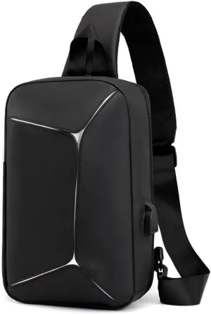Crossbody Bag Men Reflective Crossbody Bag Waterproof Shoulder Messenger Bag for Men Short Trip Fashion Chest Bag