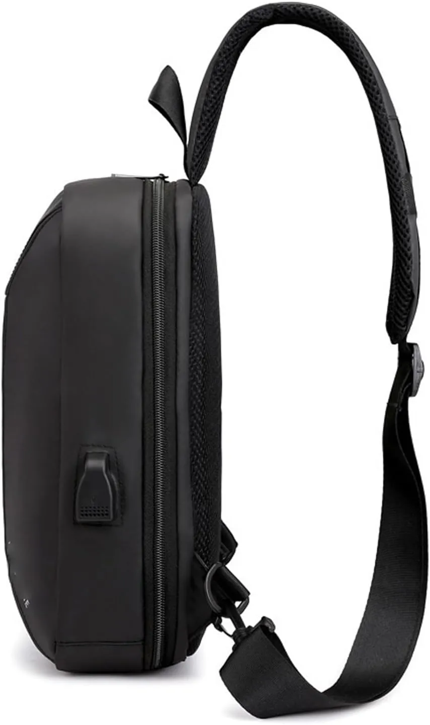 Crossbody Bag Men Reflective Crossbody Bag Waterproof Shoulder Messenger Bag for Men Short Trip Fashion Chest Bag