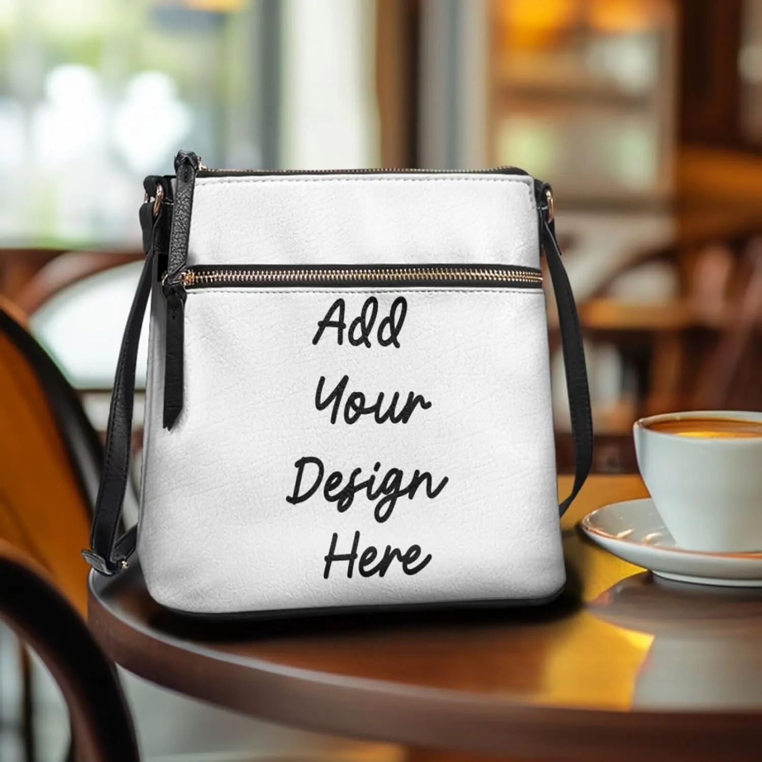 Crossbody Bag Purse Leather Women's Shoulder Handbags Multi Pocket Crossbody Purse with Adjustable Strap