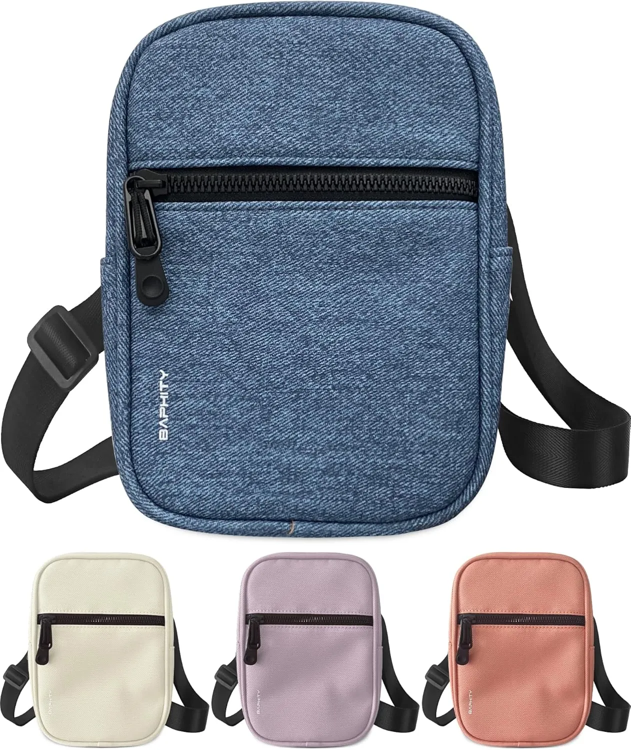 Crossbody Bag Sling Purses for Women Trendy, Convertible Multi Position Fanny Back Pack Sling Bag for Women Cross Body - 1.75L(Denim)…
