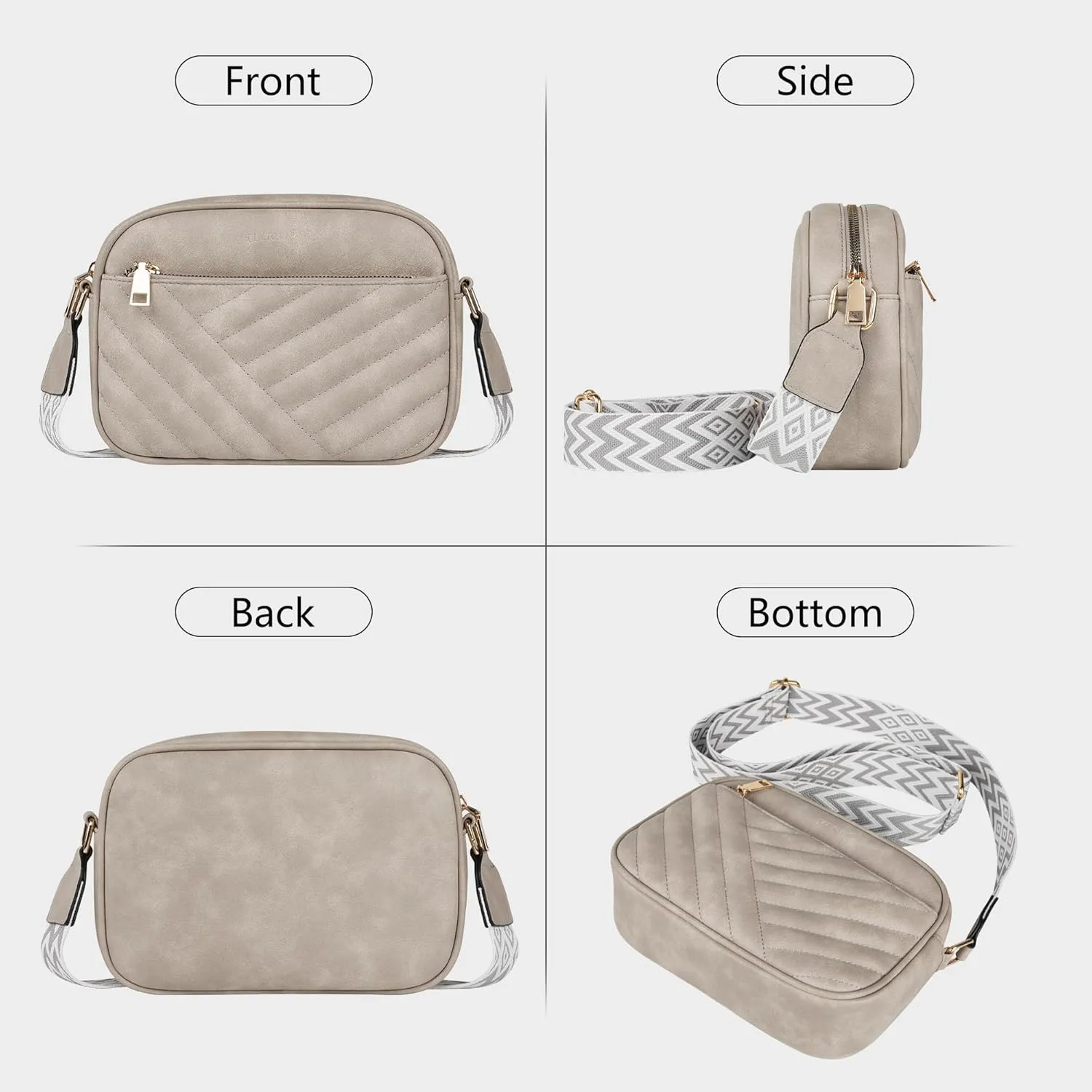 Crossbody Bags for Women Purses for Women Vegan Leather crossbody purse Handbags with Ajustable Strap