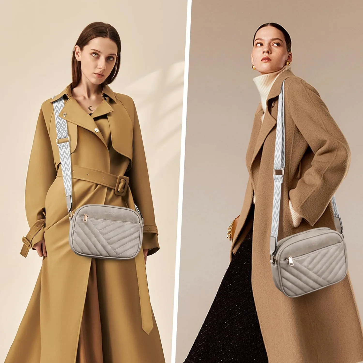 Crossbody Bags for Women Purses for Women Vegan Leather crossbody purse Handbags with Ajustable Strap