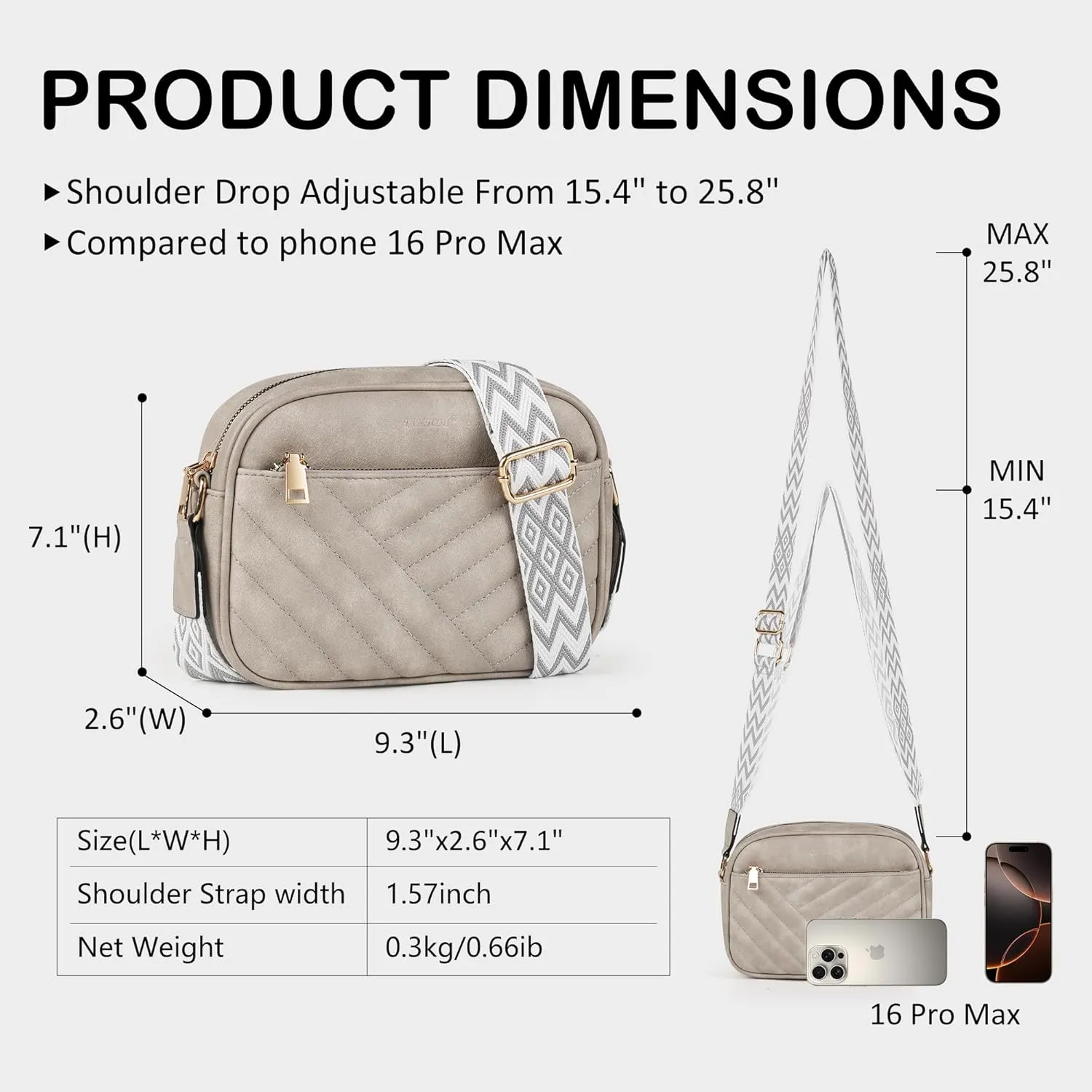 Crossbody Bags for Women Purses for Women Vegan Leather crossbody purse Handbags with Ajustable Strap