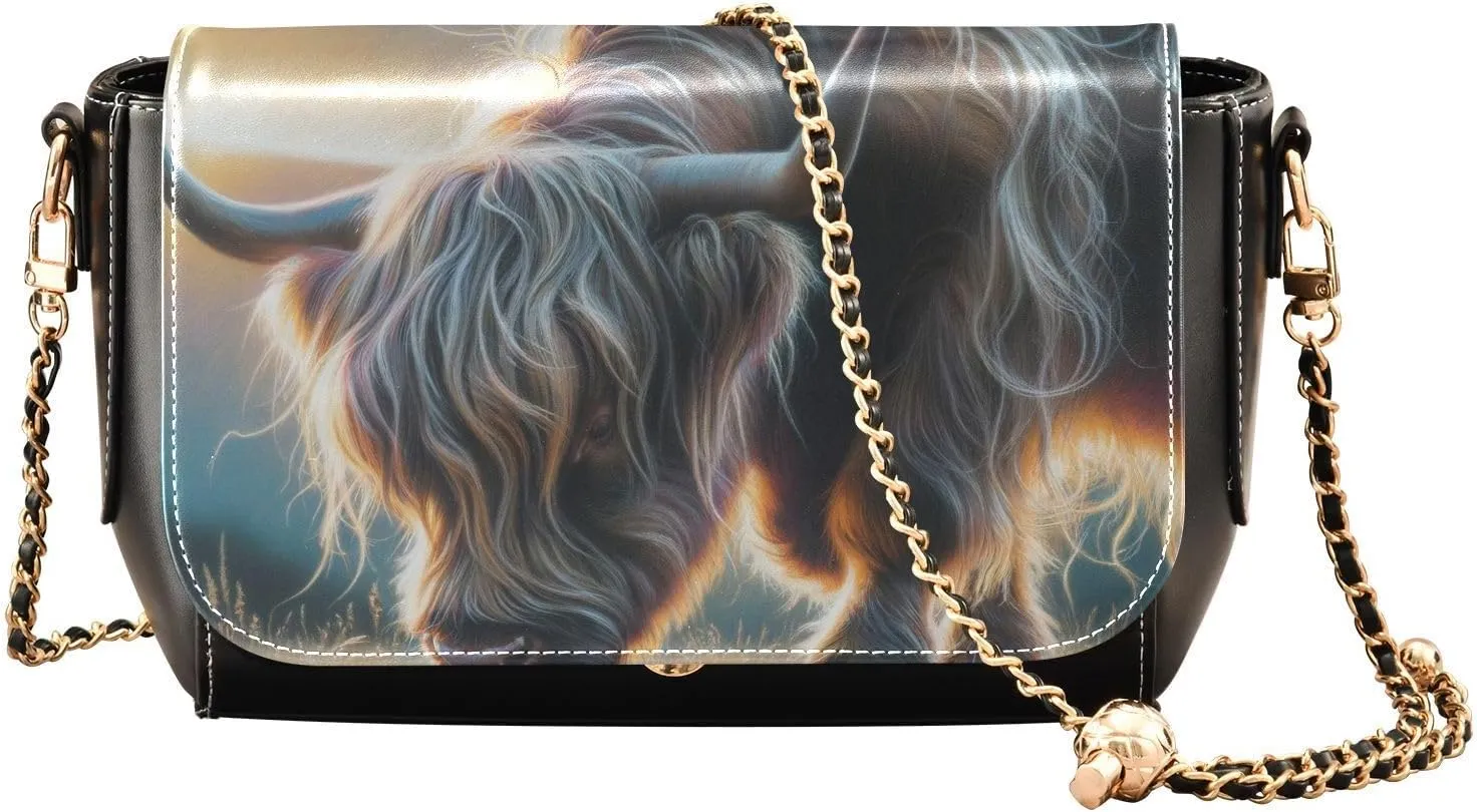 Crossbody Bags for Women Trendy Women's Black Shoulder Bag Small PU Leather Flap Cross Body Bag Handbags