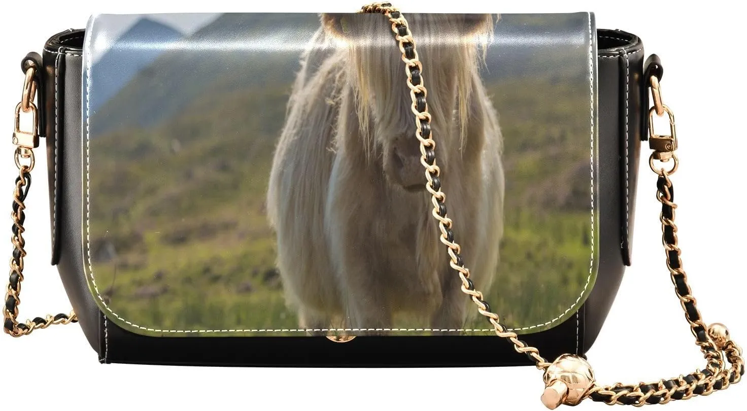 Crossbody Bags for Women Trendy Women's Black Shoulder Bag Small PU Leather Flap Cross Body Bag Handbags