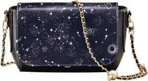 Crossbody Bags for Women Trendy Women's Black Shoulder Bag Small PU Leather Flap Cross Body Bag Handbags