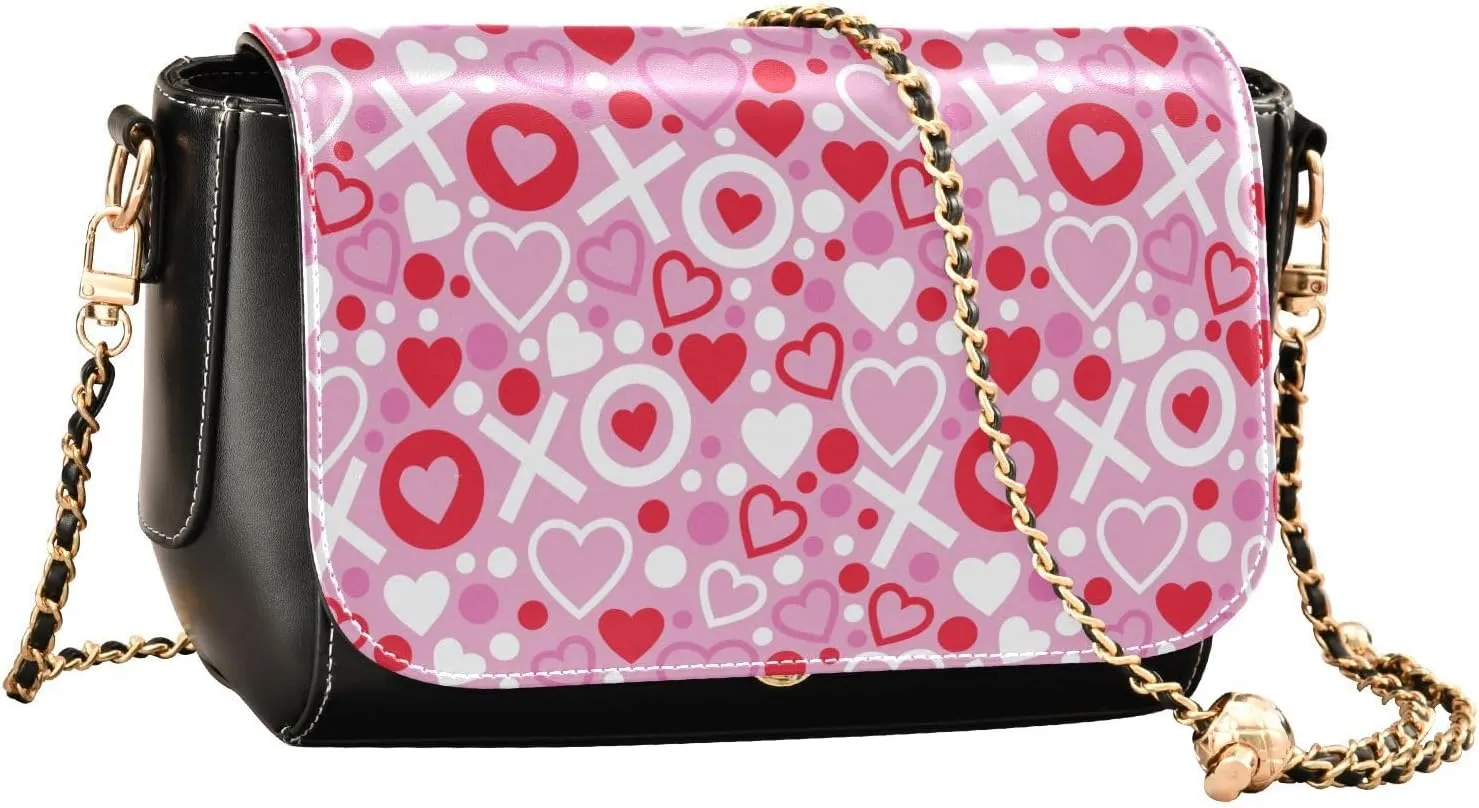Crossbody Bags for Women Trendy Women's Black Shoulder Bag Small PU Leather Flap Cross Body Bag Handbags