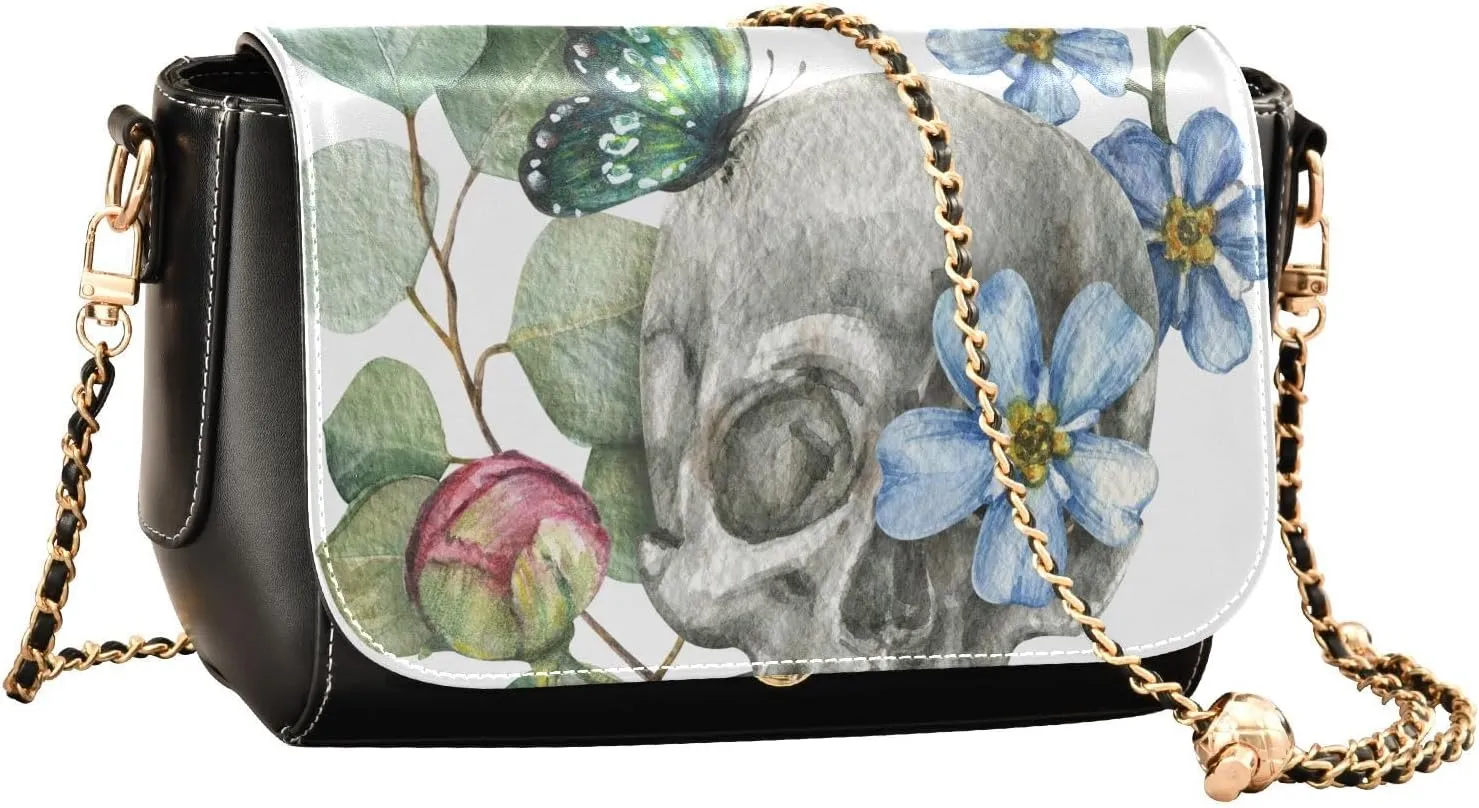 Crossbody Bags for Women Trendy Women's Black Shoulder Bag Small PU Leather Flap Cross Body Bag Handbags