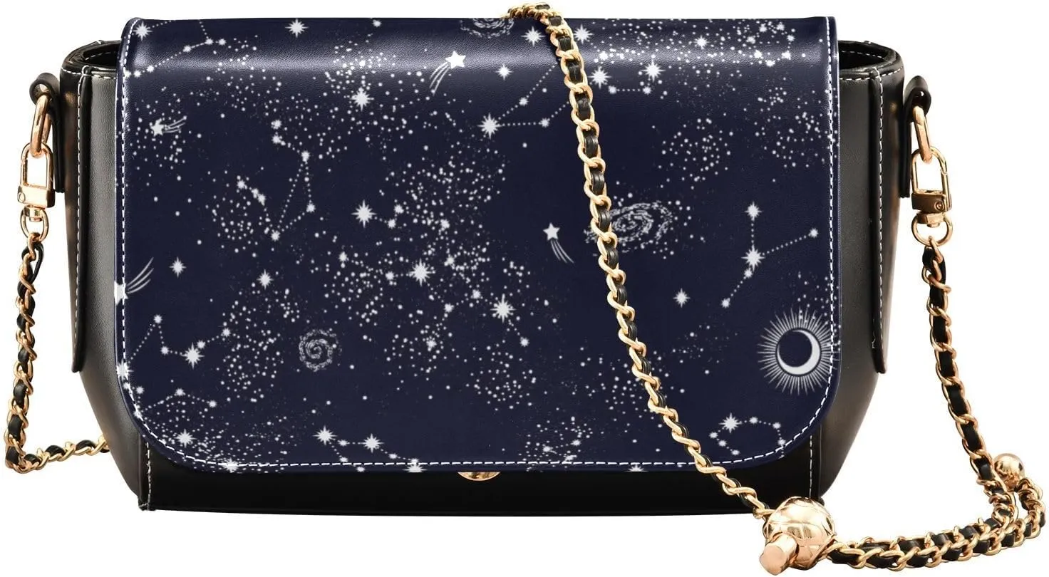 Crossbody Bags for Women Trendy Women's Black Shoulder Bag Small PU Leather Flap Cross Body Bag Handbags
