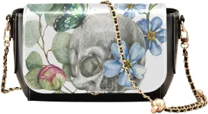 Crossbody Bags for Women Trendy Women's Black Shoulder Bag Small PU Leather Flap Cross Body Bag Handbags