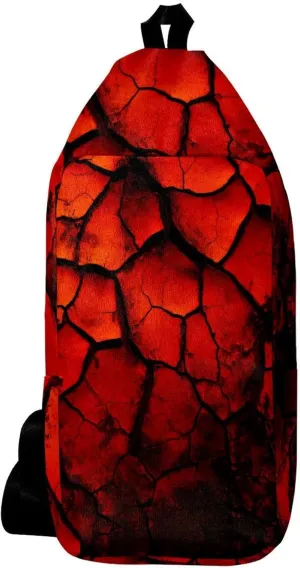 Crossbody Bags for Women,Crossbody Bag Men,Small Sling Bag,Volcano Surface Texture,Crossbody Purse
