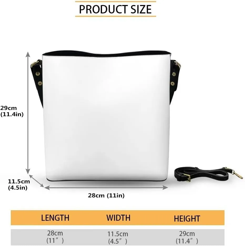 Crossbody Hobo Bag with Wallet Set for Women, 2 Pcs Bucket Purse Set Large Bucket Handbag with Adjustable Strap