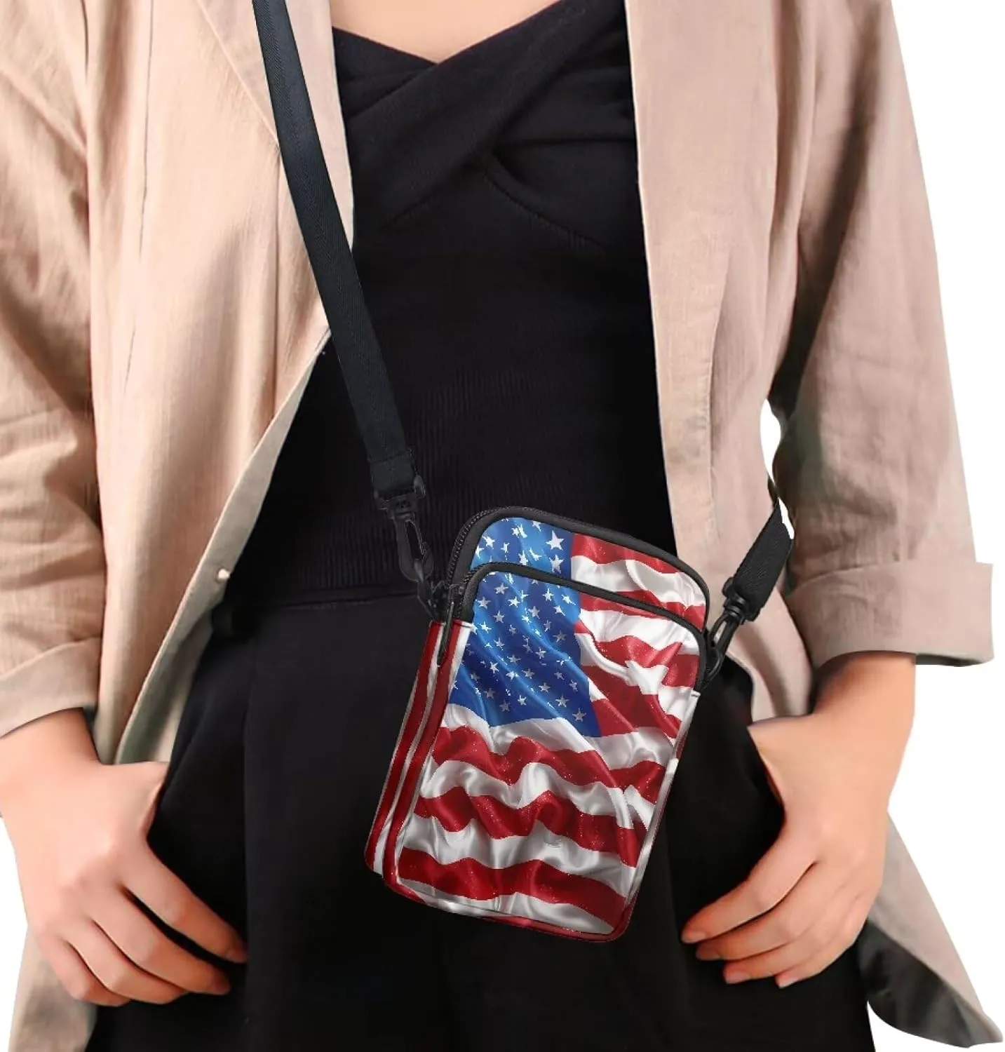 Crossbody Purses Medium Travel Purses Handbag Multi Pocket Shoulder Bag Crossbody Bags for Women