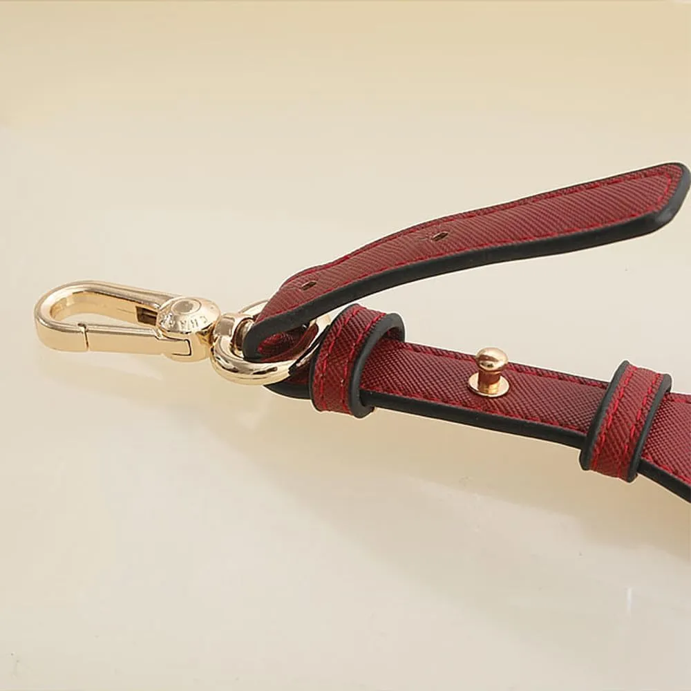 Crossbody-Strap Faux Leather Shoulder-Strap Purse Adjustable Replacement-Strap for Handbag with Metal Hardware Light Grey