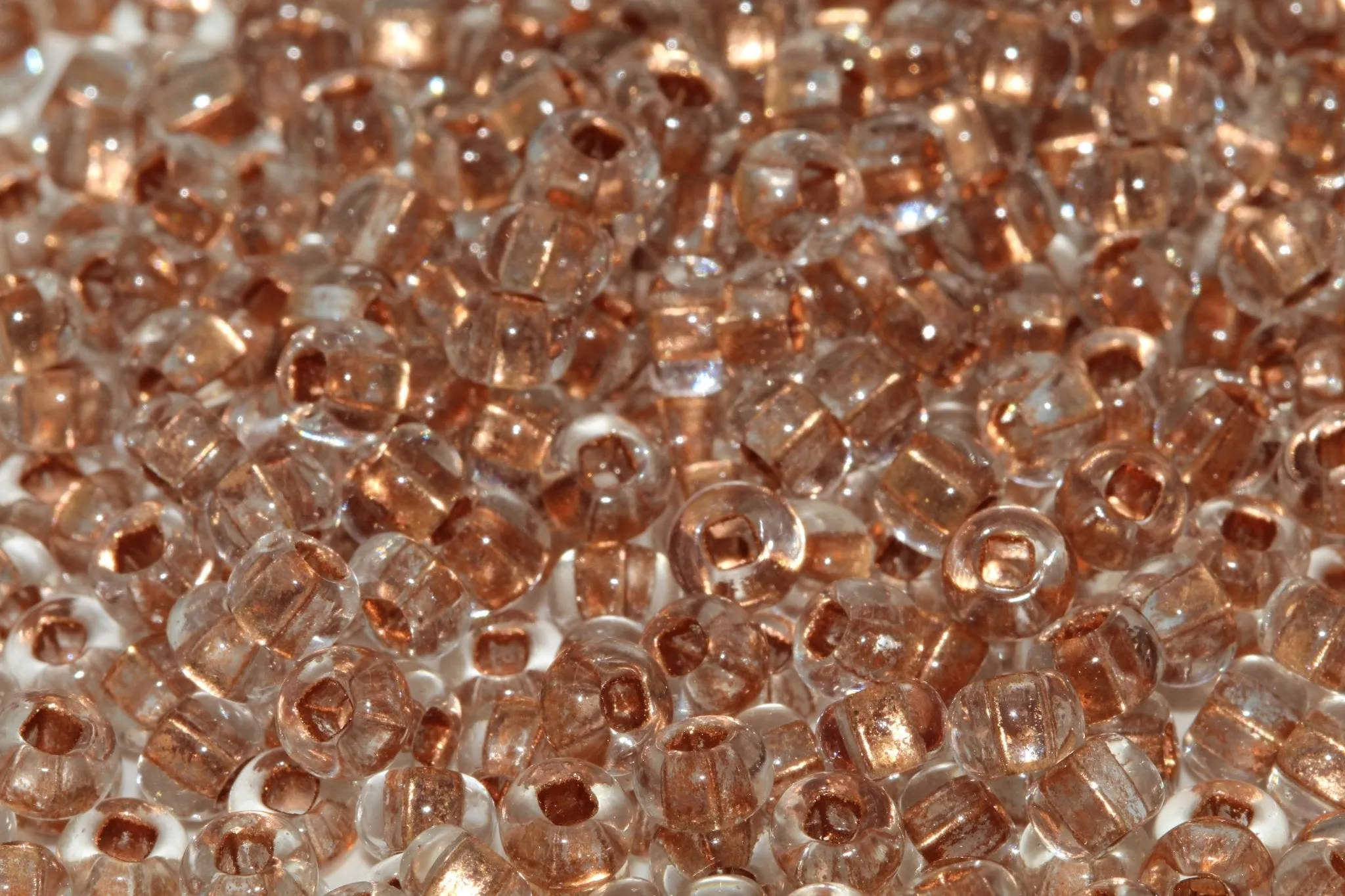 Crystal Copper Lined Seed Beads - 6 - 847