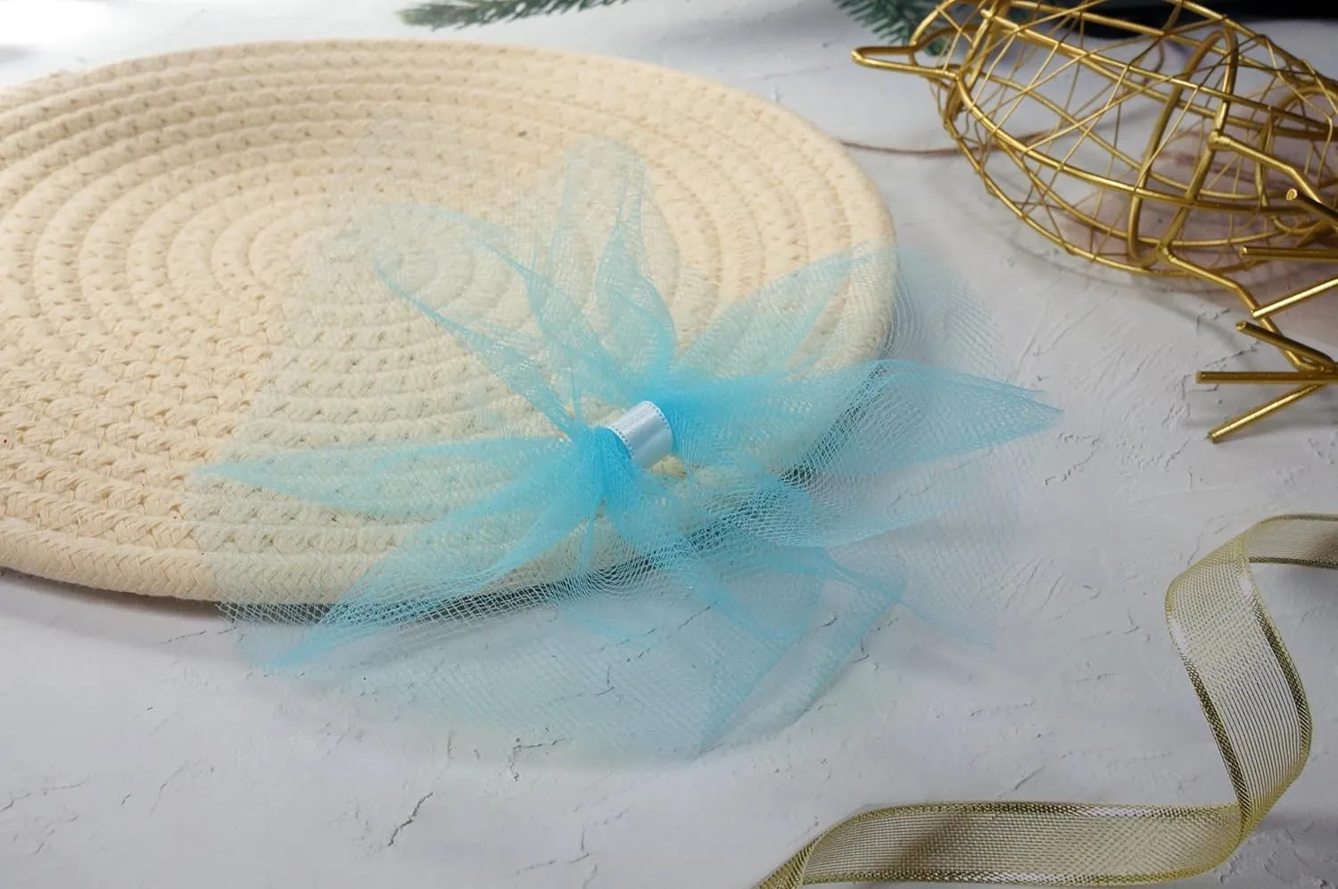 CT CRAFT LLC Tulle Fabric Roll 6" x 200 Yards Turquoise Blue Wedding Decoration Party Backdrop Baby Shower Table Tutu Skirts Gift Wrapping Chair Bow Easter Halloween Christmas Celebration Graduation