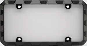 Custom Combos 92901 Black Heavy Duty Metal License Plate Frame and Shield Combo (Truck Tuff)