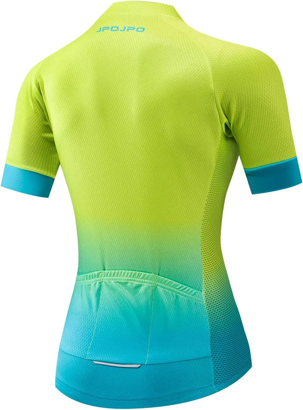 Cycling Jersey Women Bike Short Sleeve with 3 Rear Pockets,Reflective Breathable,Quick Dry S-3XL