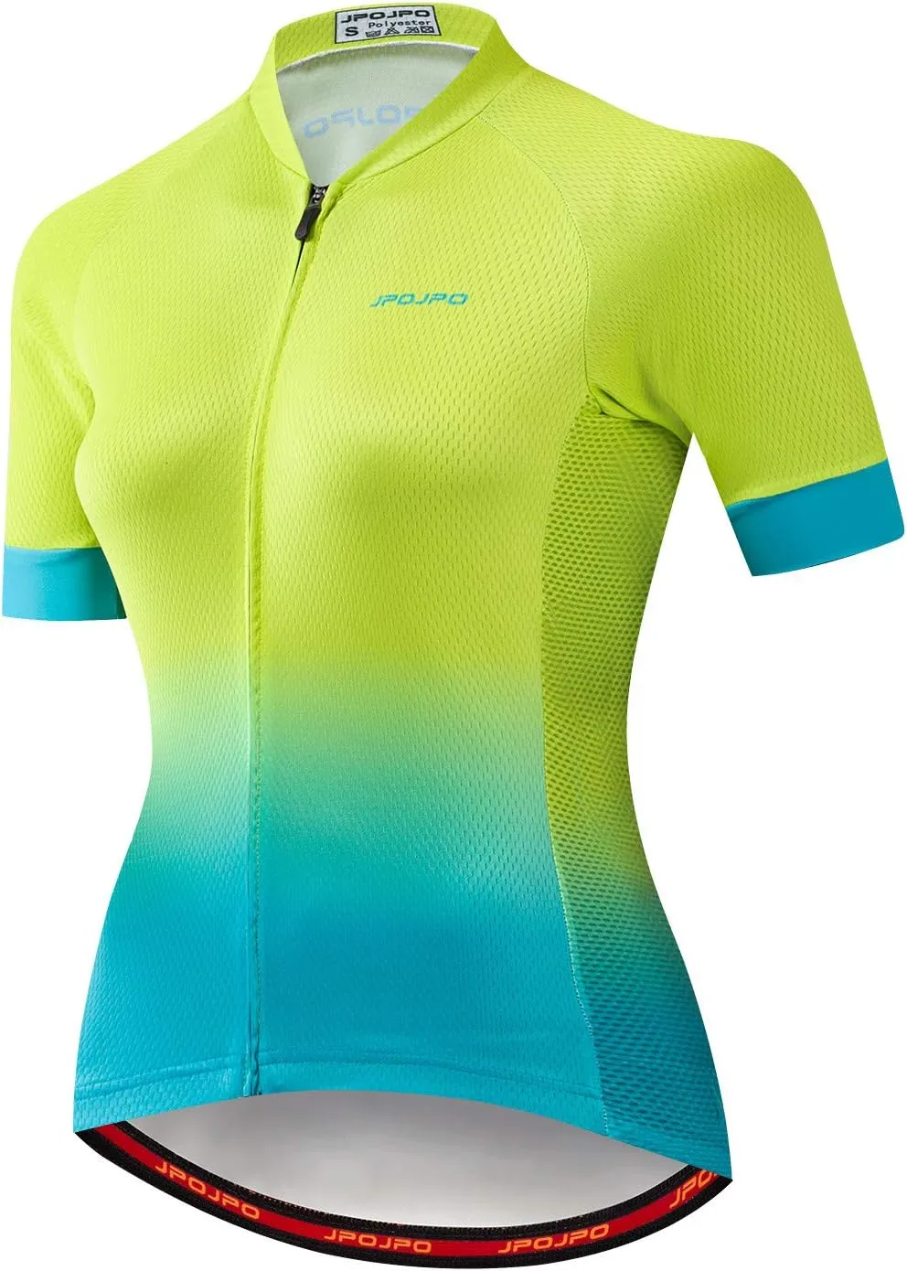Cycling Jersey Women Bike Short Sleeve with 3 Rear Pockets,Reflective Breathable,Quick Dry S-3XL