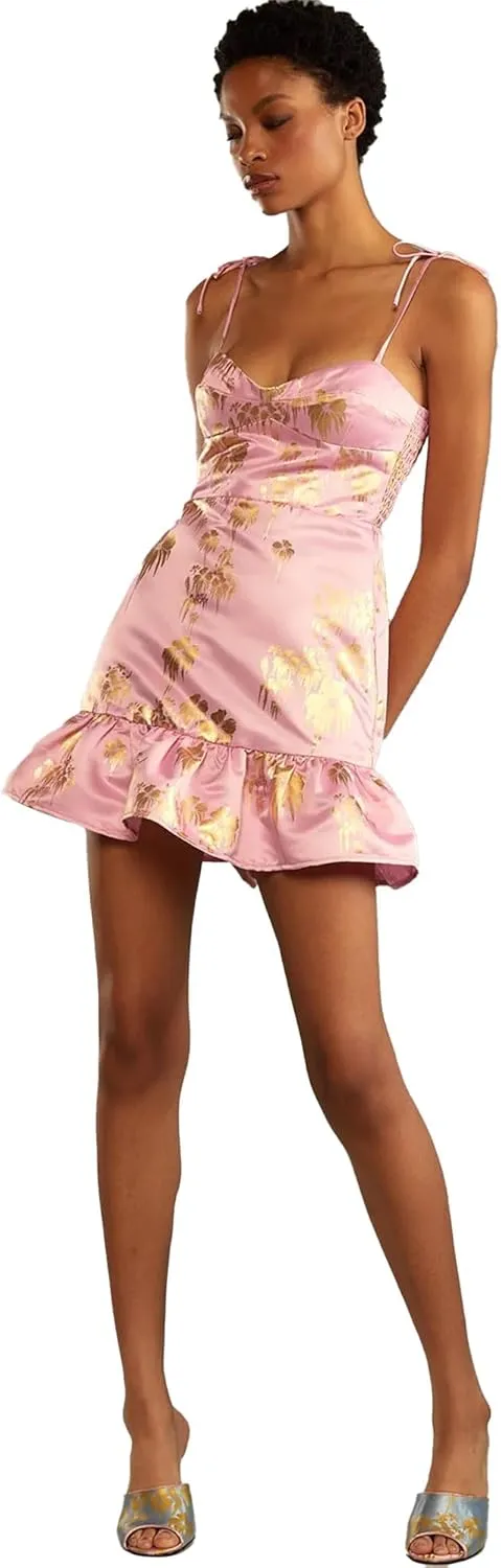 Cynthia Rowley Dripping in Gold Dress