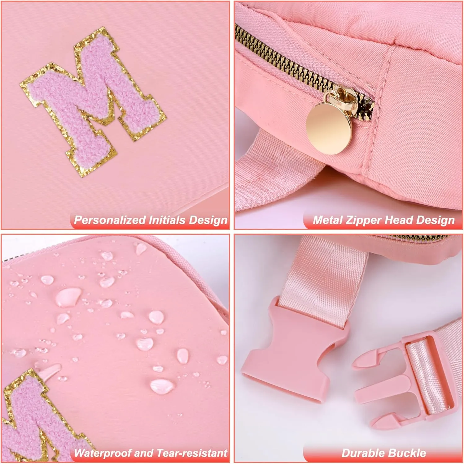 Dance Recital Gifts for Girls 8-12,Dance Bag for Girls Teen Kids - Belt Bag Crossbody Bags for Girls Women,Small Waist Packs Kids Fanny Pack Birthday Gifts | Peach,M