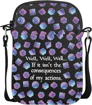 DandD Gift Role Playing Games Gift Dice Pouch DandD Accessory Pouch Bag Games Makeup Bag for RPG Gamer
