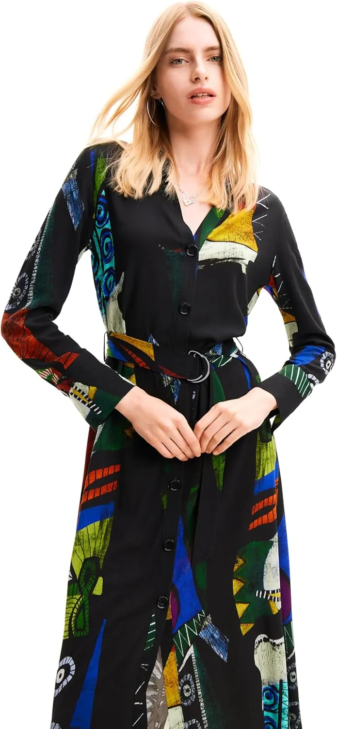 Desigual Women's Dress Long Sleeve