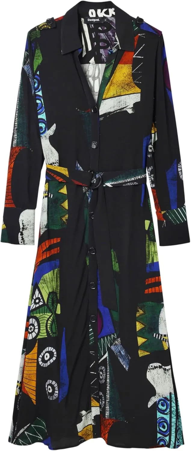 Desigual Women's Dress Long Sleeve