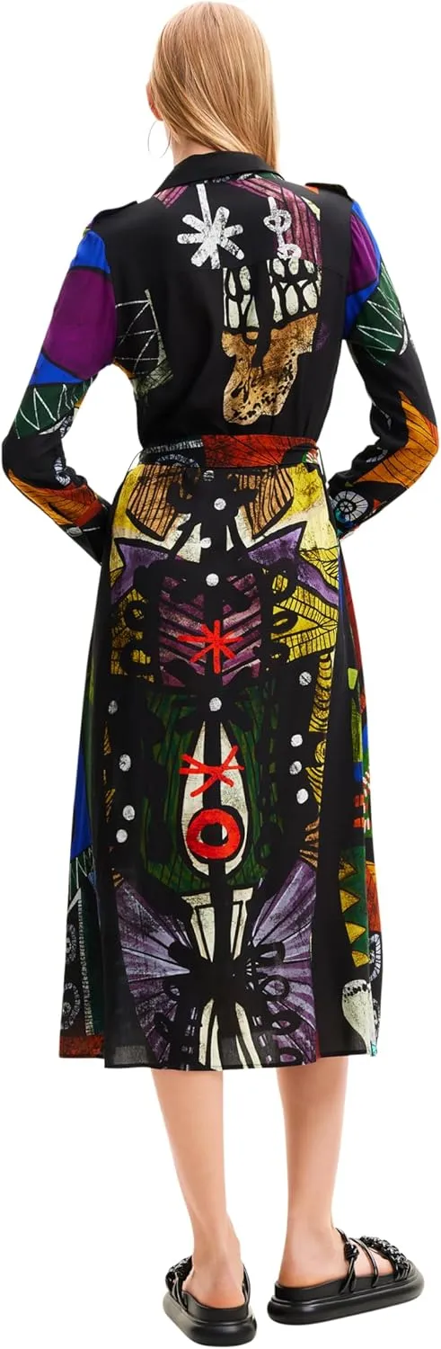 Desigual Women's Dress Long Sleeve