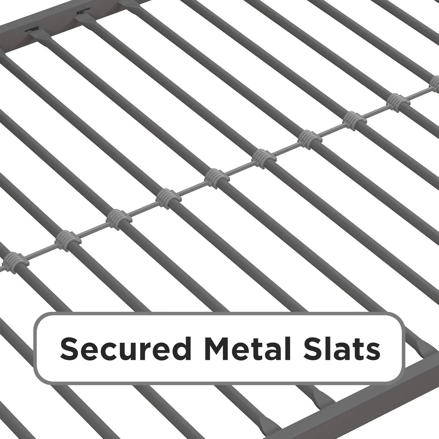 DHP 4308429 Miles Full Desk, Silver Metal Loft Bed