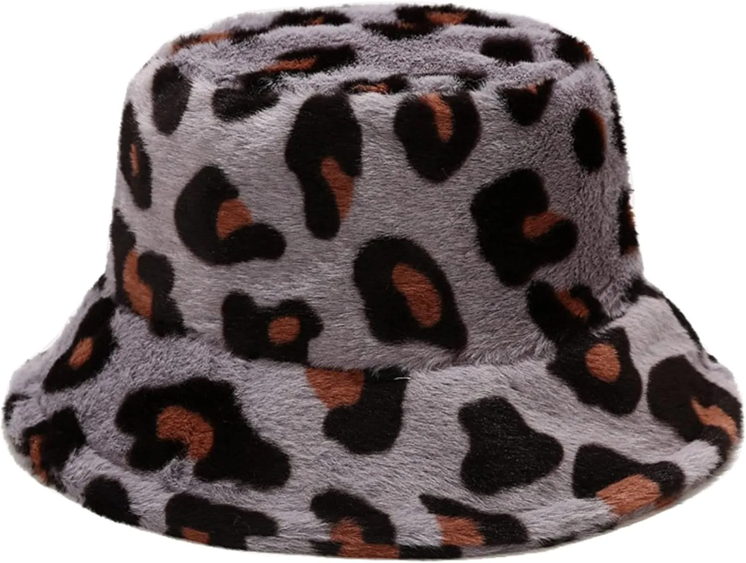 Dirholl Women's Winter Faux Fur Fuzzy Warm Bucket Hat