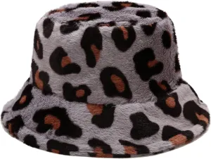 Dirholl Women's Winter Faux Fur Fuzzy Warm Bucket Hat