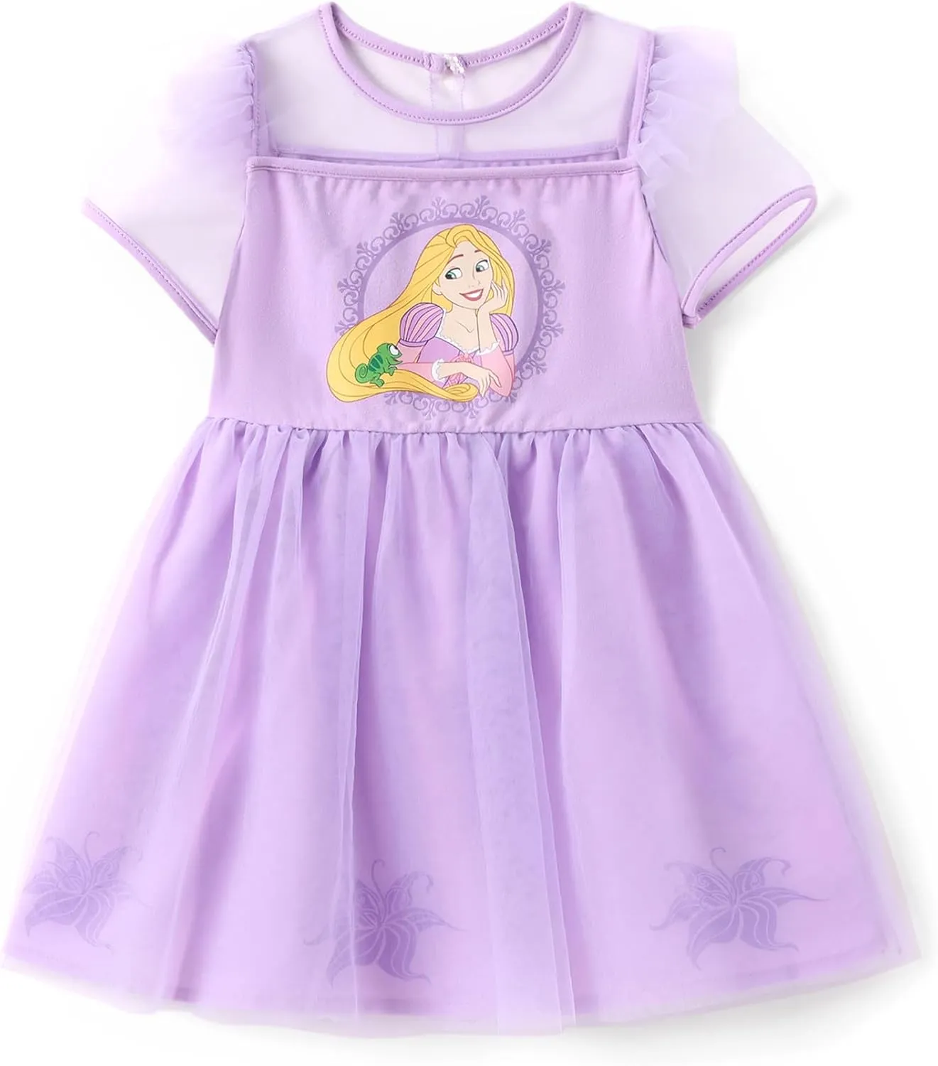 Disney Frozen Elsa Princess Minnie Mouse Toddler Girl Dress Sparkle Tulle Ruffle Summer Beach Holiday Sundress 2-6 Years