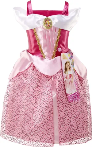 Disney Princess Aurora Dress Costume, Sing & Shimmer Musical Sparkling Dress, Sing-A-Long To “Once Upon A Dream” Perfect for Party, Halloween Or Pretend Play Dress Up [Amazon Exclusive]