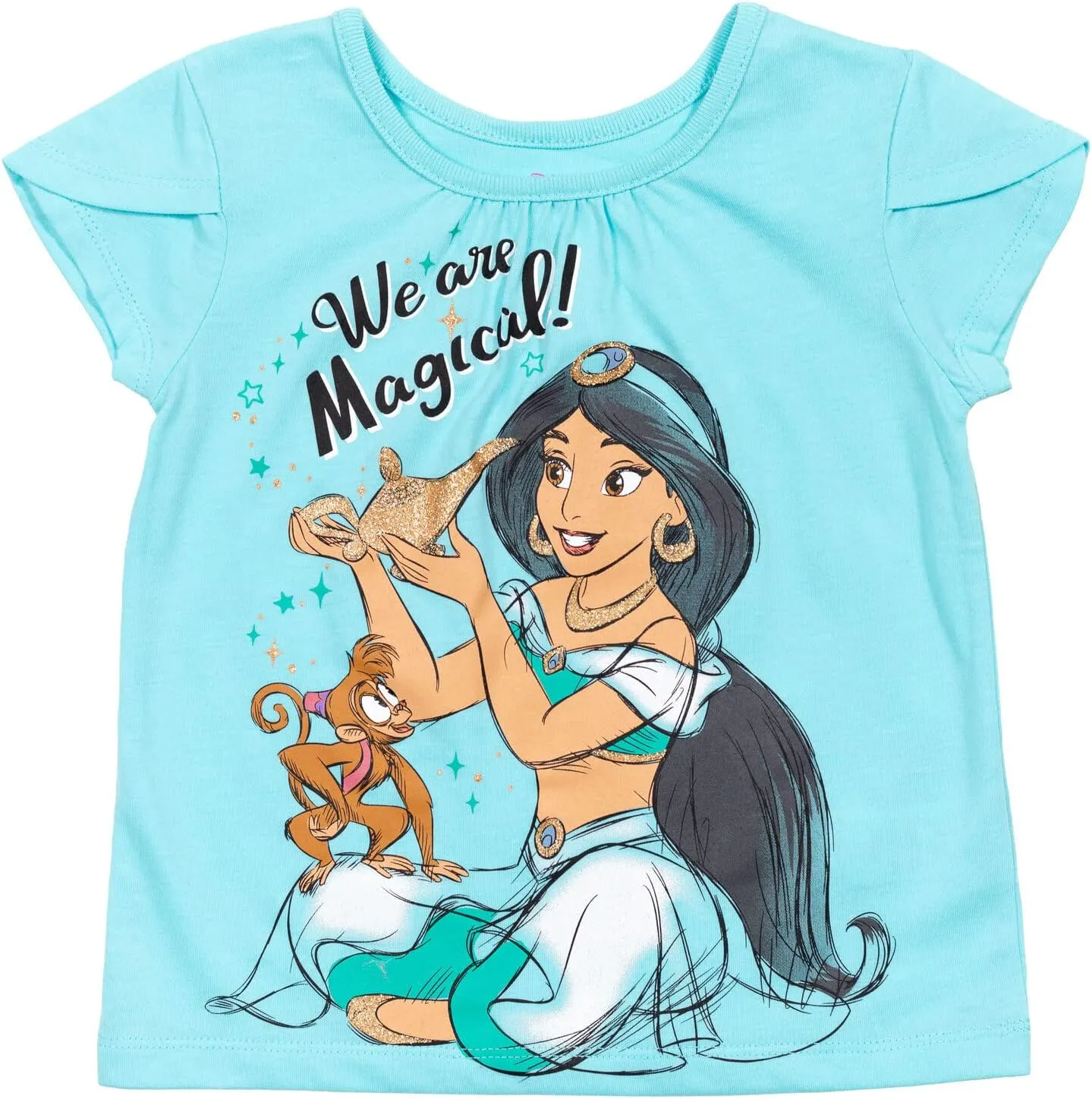 Disney Princess Moana Frozen Girls T-Shirt Tulle Mesh Skirt and Scrunchie 3 Piece Outfit Set Toddler to Big Kid