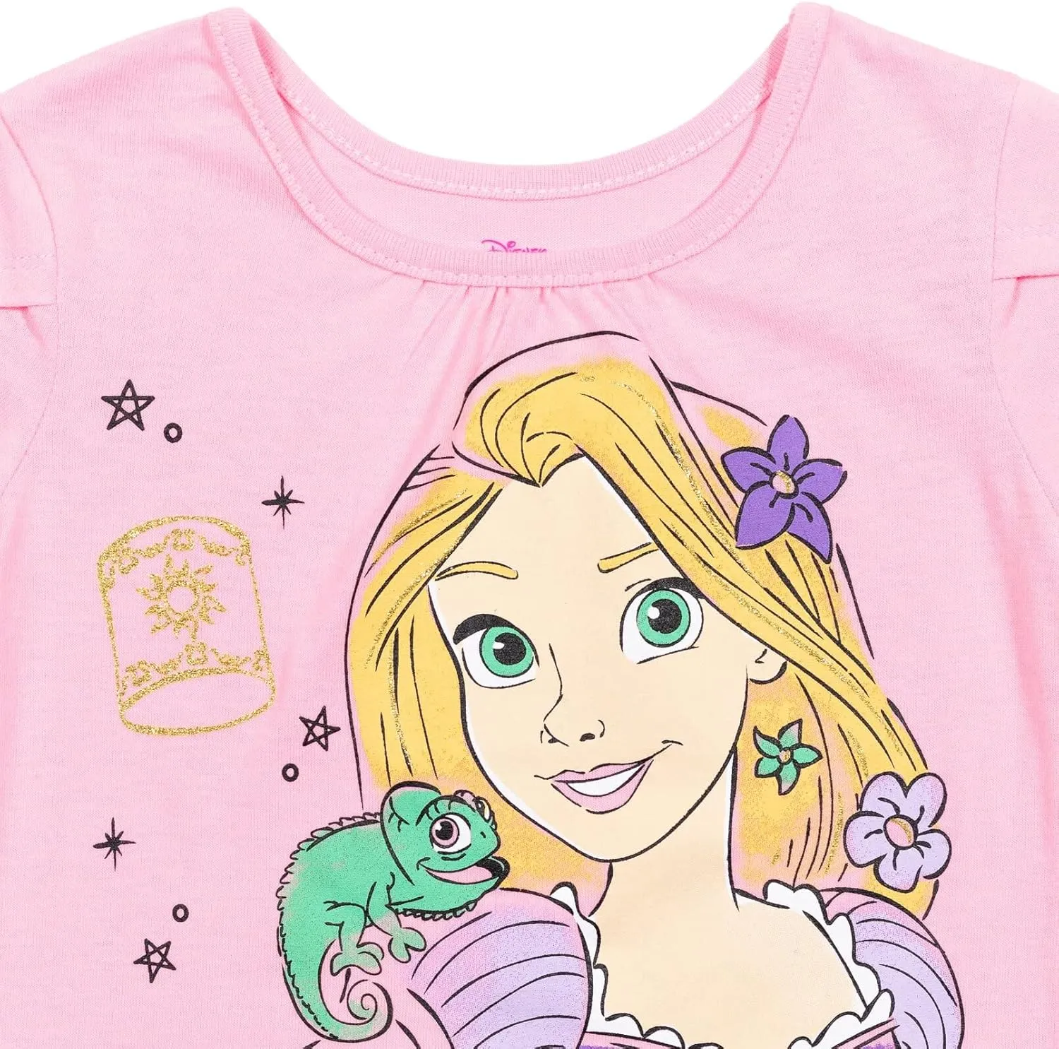 Disney Princess Moana Frozen Girls T-Shirt Tulle Mesh Skirt and Scrunchie 3 Piece Outfit Set Toddler to Big Kid