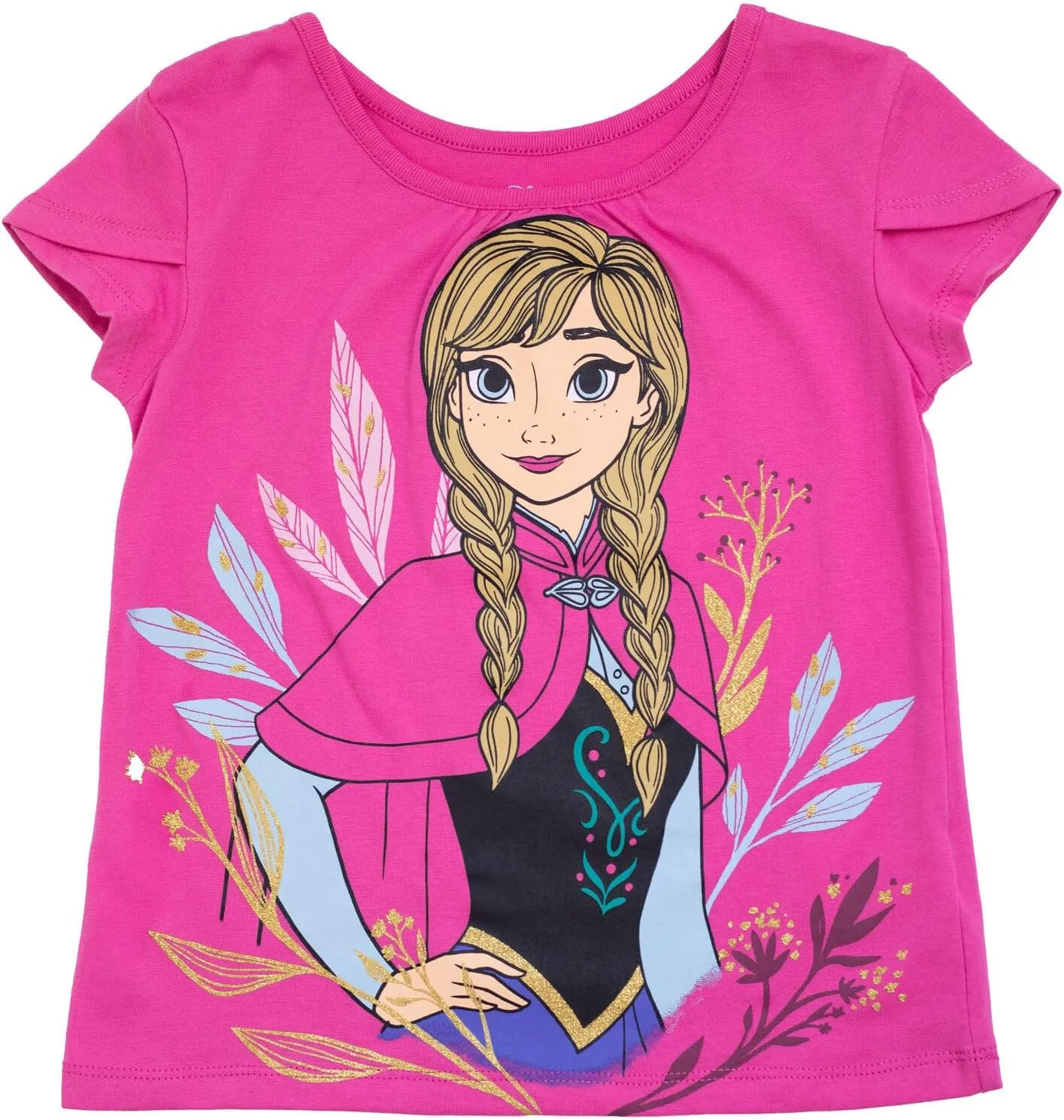 Disney Princess Moana Frozen Girls T-Shirt Tulle Mesh Skirt and Scrunchie 3 Piece Outfit Set Toddler to Big Kid