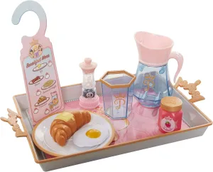Disney Princess Style Collection Room Service Pretend Play Toy Set - with Serving Tray, Plate Cover, Pitcher & More for A Great Pretend Travel Experience - Girls Ages 3 