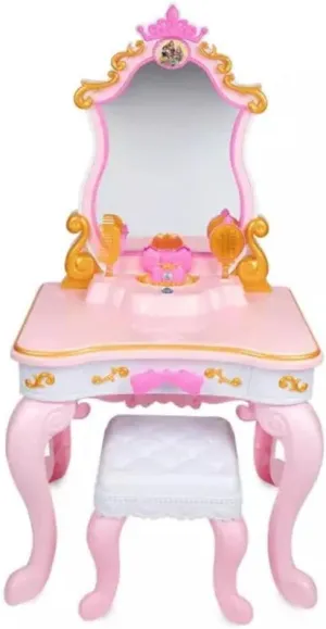 Disney Princess Ultimate Musical Vanity with Enchanting Messages & Celebration Song! Includes Brush, Comb, Tiara & 5 Rings