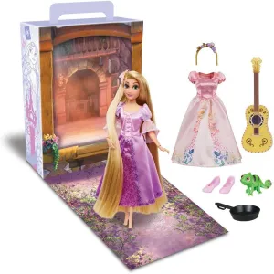 Disney Store Official Princess Story Doll (Rapunzel from Tangled) 11 Inches, Includes Coloring Book and Additional Dress, Princess Doll in Classic Outfit, Princess Toys for Girls